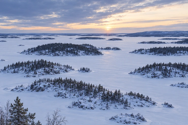Lake Inari in Winter