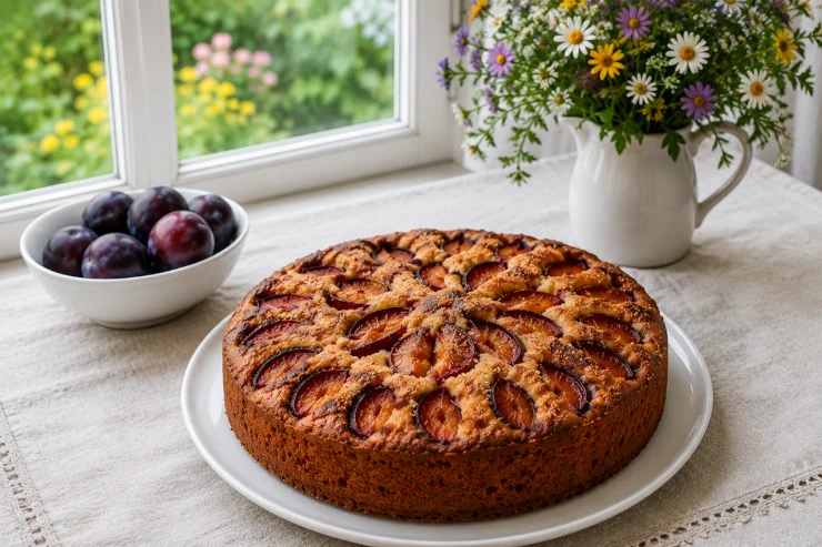 Plum and Cinnamon Cake