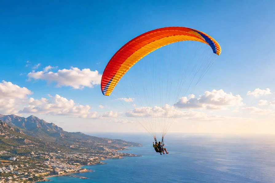 Tandem Paragliding in Kyrenia, Cyprus