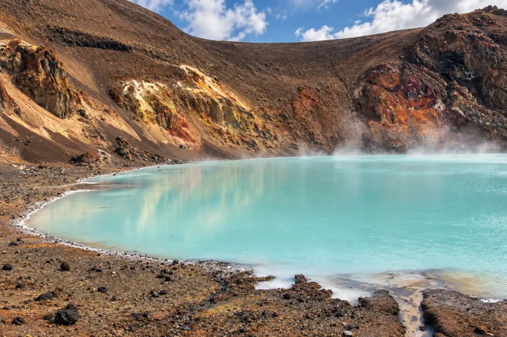 Víti at Askja: A Volcanic Crater Lake in Iceland